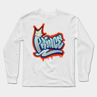 Airbrush Prince in Graffiti style Long Sleeve T-Shirt